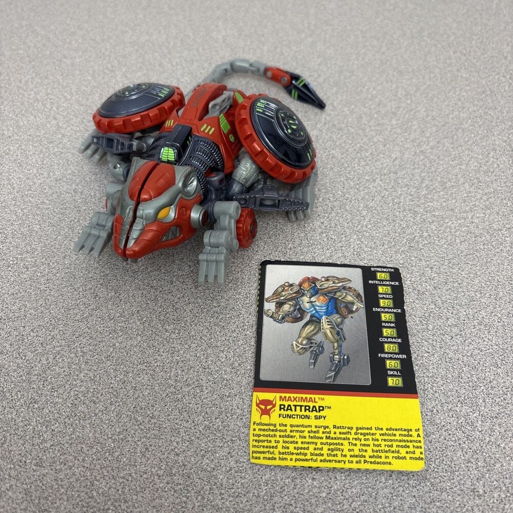 Kenner Transformers Beast Wars Fox Kids Transmetal Rattrap  Complete